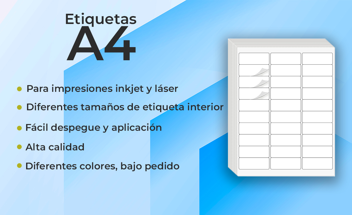Etiquetas adhesivas para láser e inkjet